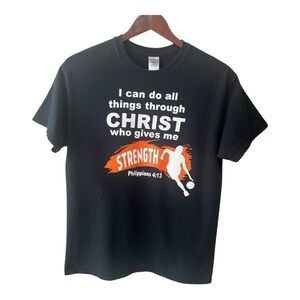 Gildan Heavy Cotton Christian Basketball T Shirt Size M Men
